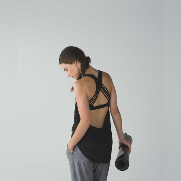 Lululemon | Wild Tank | Black & Gold Thin Stripe - Picture 2 of 10
